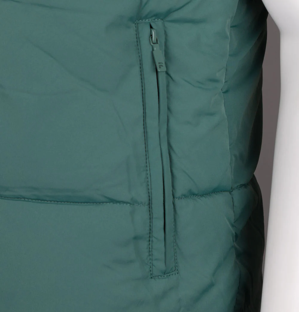 Fila Vintage Mackay Padded Puffer Gilet Dark Forest/Gardenia - Image 5