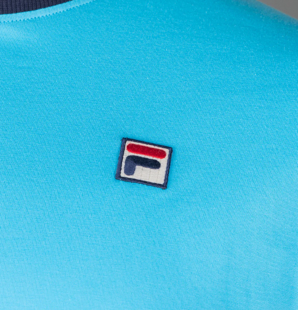Fila Vintage Marconi Ringer T-Shirt Aquarius/Navy - Image 4