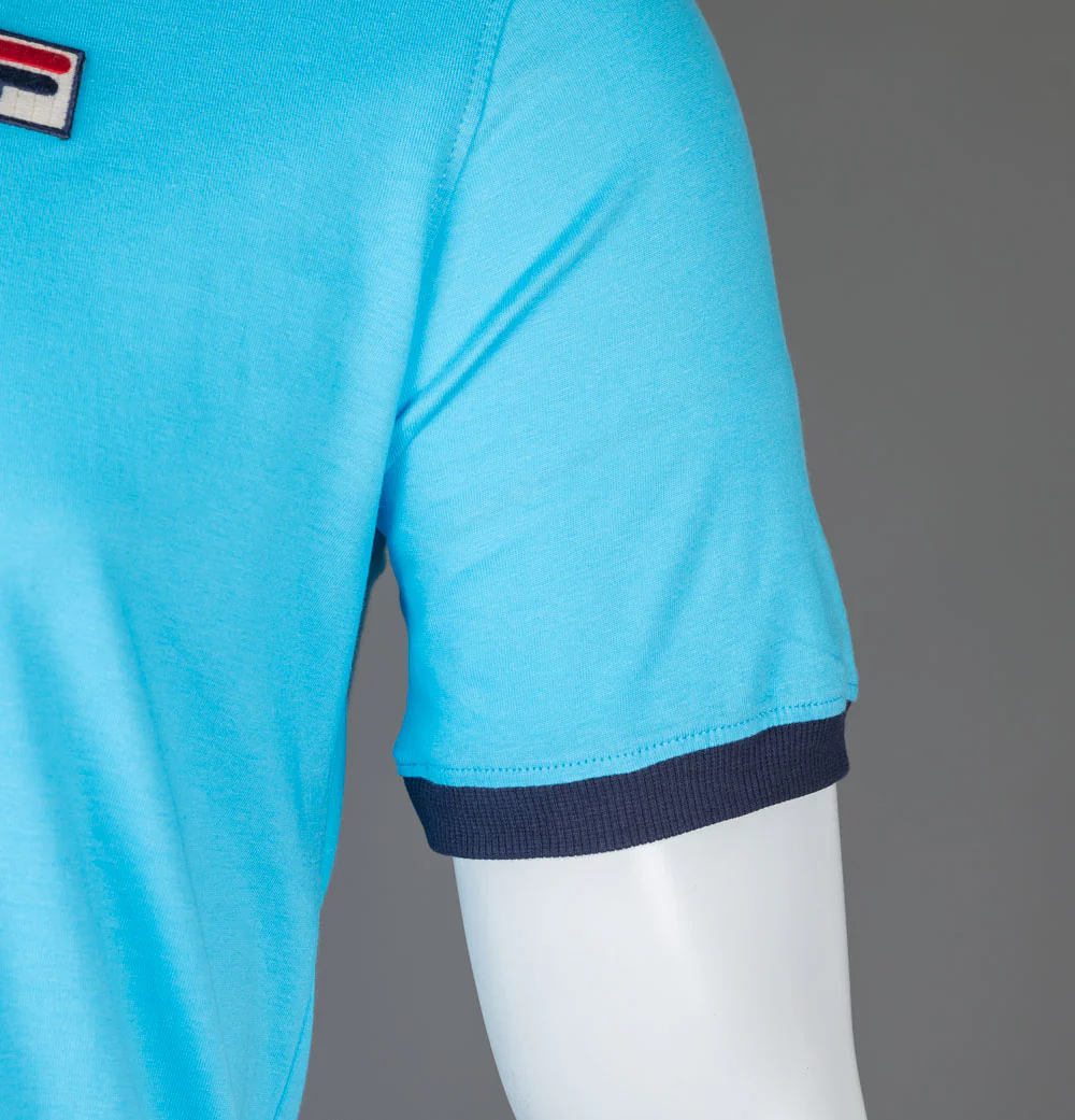 Fila Vintage Marconi Ringer T-Shirt Aquarius/Navy - Image 5