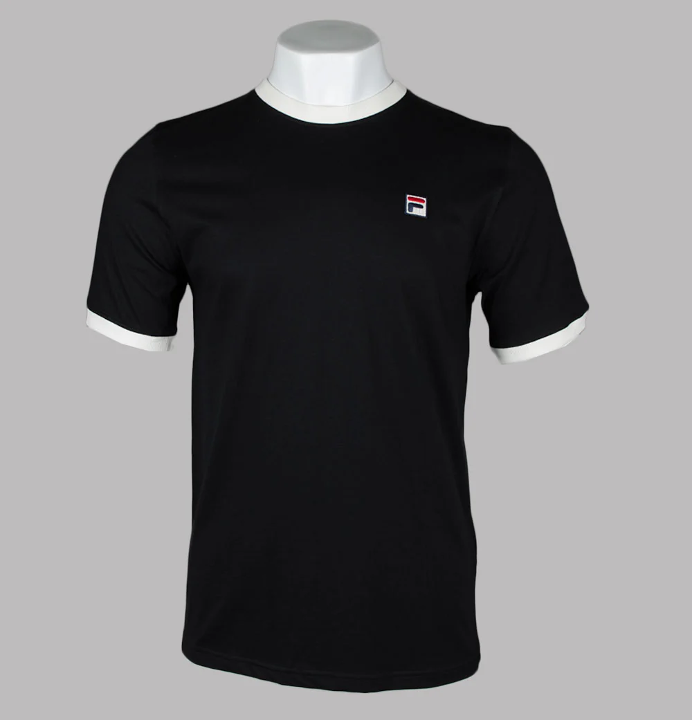 Fila Vintage Marconi Ringer T-Shirt Black/Gardenia