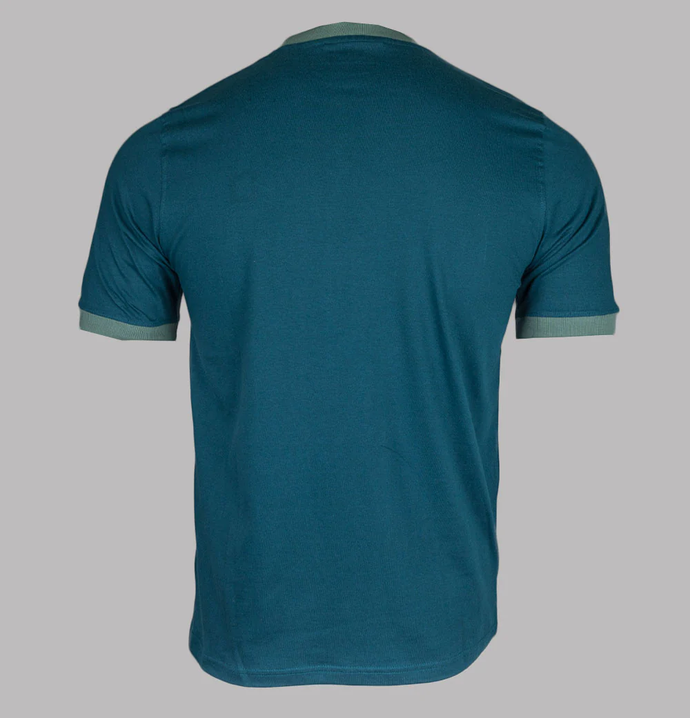 Fila Vintage Marconi Ringer T-Shirt Reflecting Pond/Dark Forest - Image 2