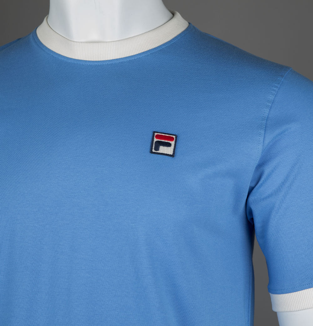 Fila Vintage Marconi Ringer T-Shirt Regatta Blue/Gardenia - Image 3