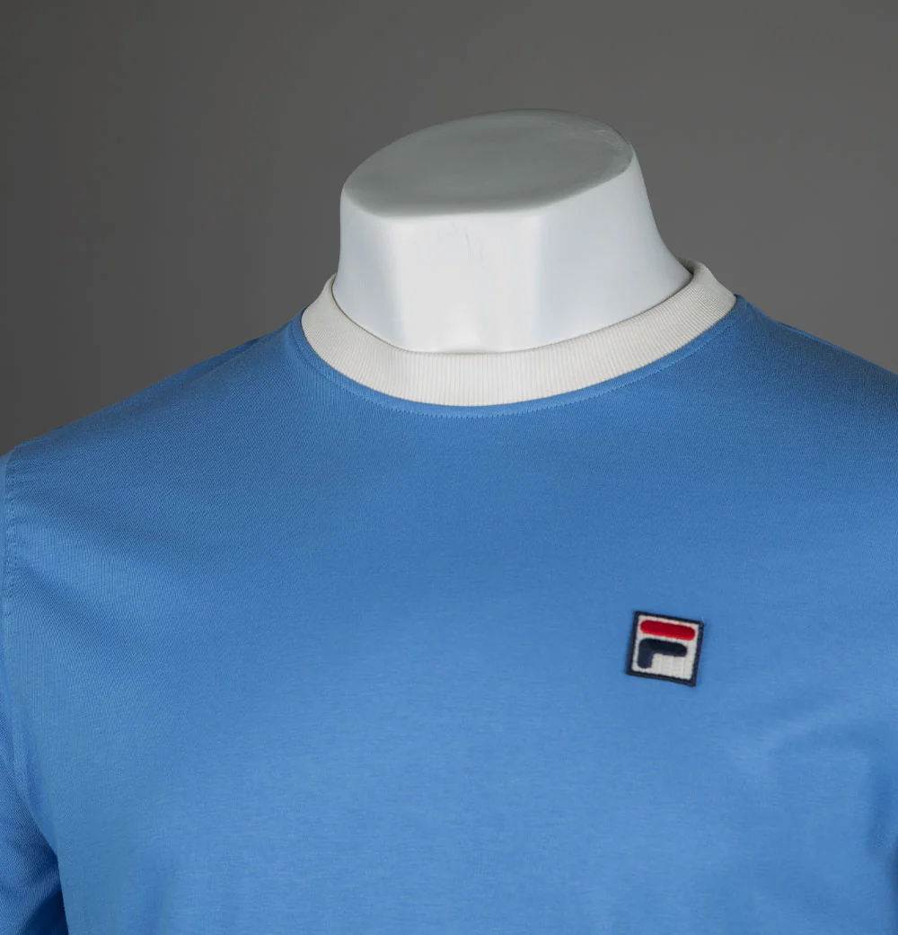 Fila Vintage Marconi Ringer T-Shirt Regatta Blue/Gardenia - Image 4