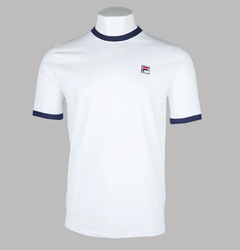 Fila Vintage Marconi Ringer T-Shirt White/Fila Navy