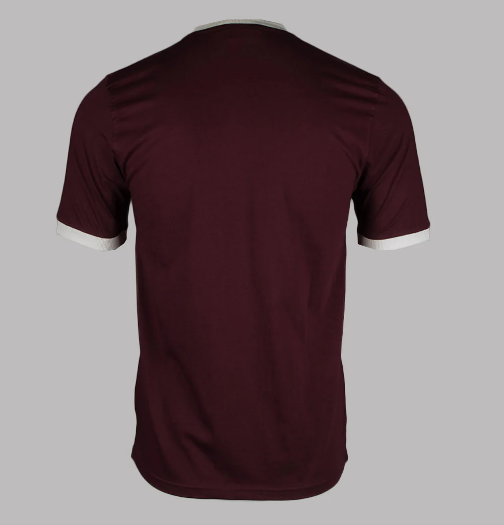Fila Vintage Marconi Ringer T-Shirt Windsor Wine/Gardenia - Image 2