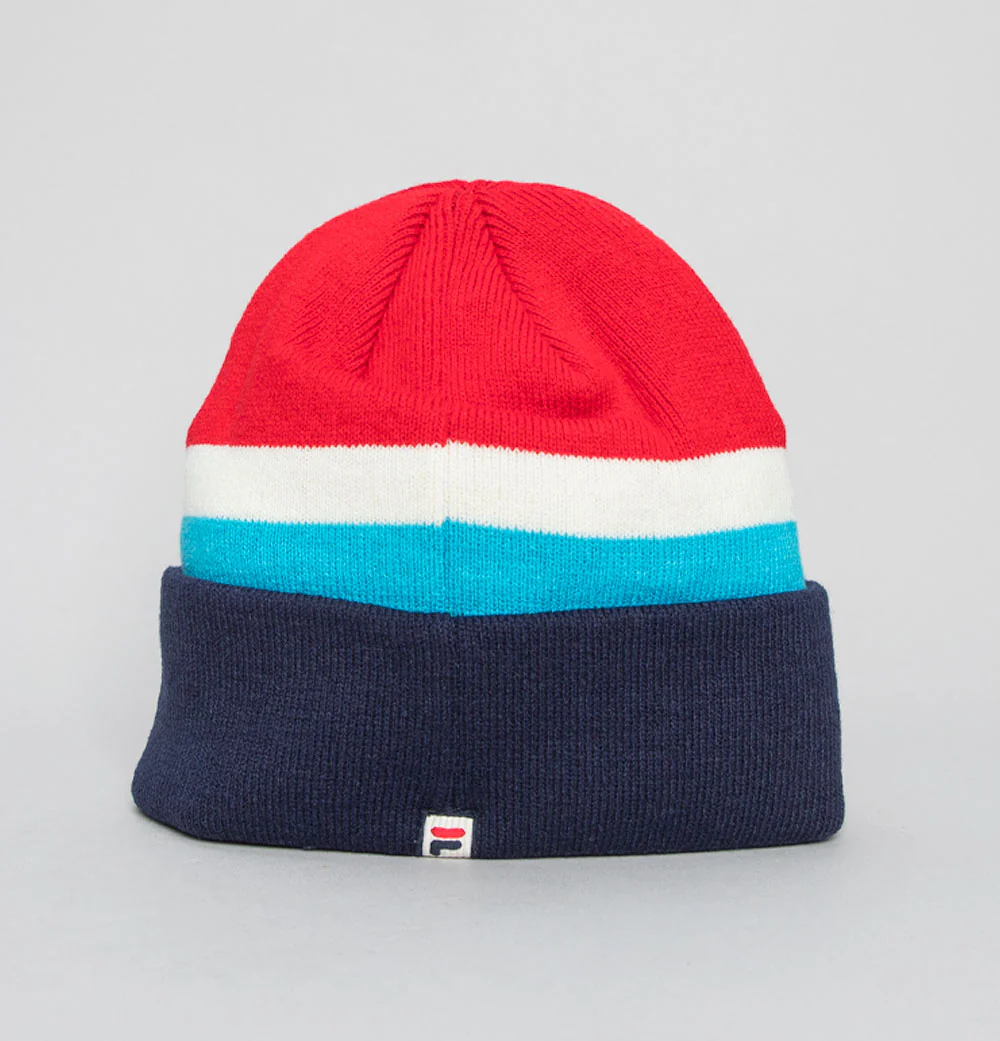 Fila Vintage Mase Fine Knit Beanie Fila Navy - Image 2