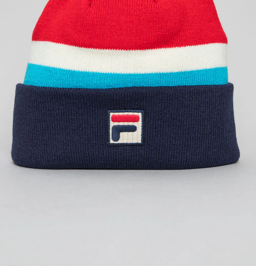 Fila Vintage Mase Fine Knit Beanie Fila Navy - Image 3