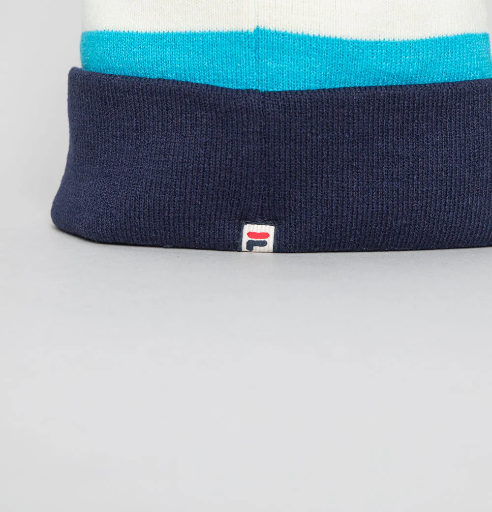 Fila Vintage Mase Fine Knit Beanie Fila Navy - Image 4