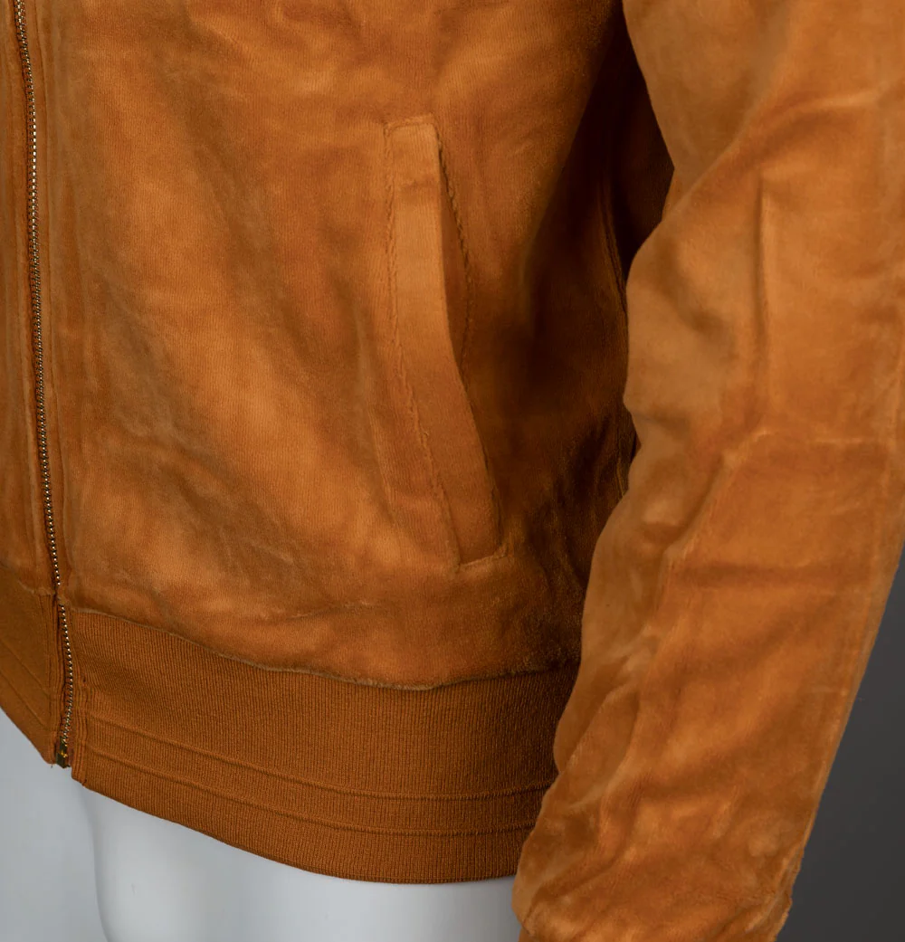 Fila Vintage Nero Velour Track Top Pumpkin Spice - Image 4