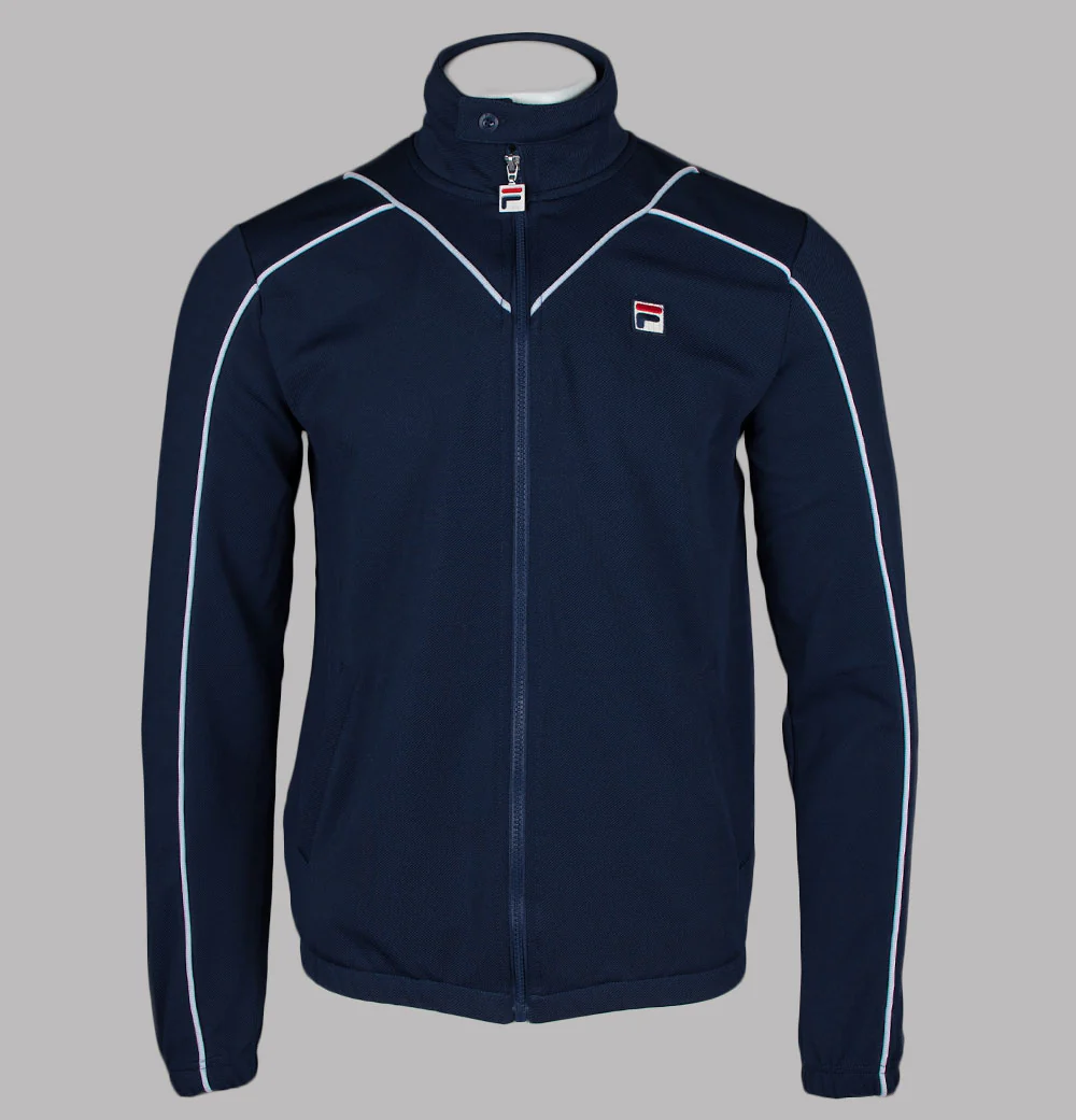 Fila Vintage Noble Piping Track Top Fila Navy/White