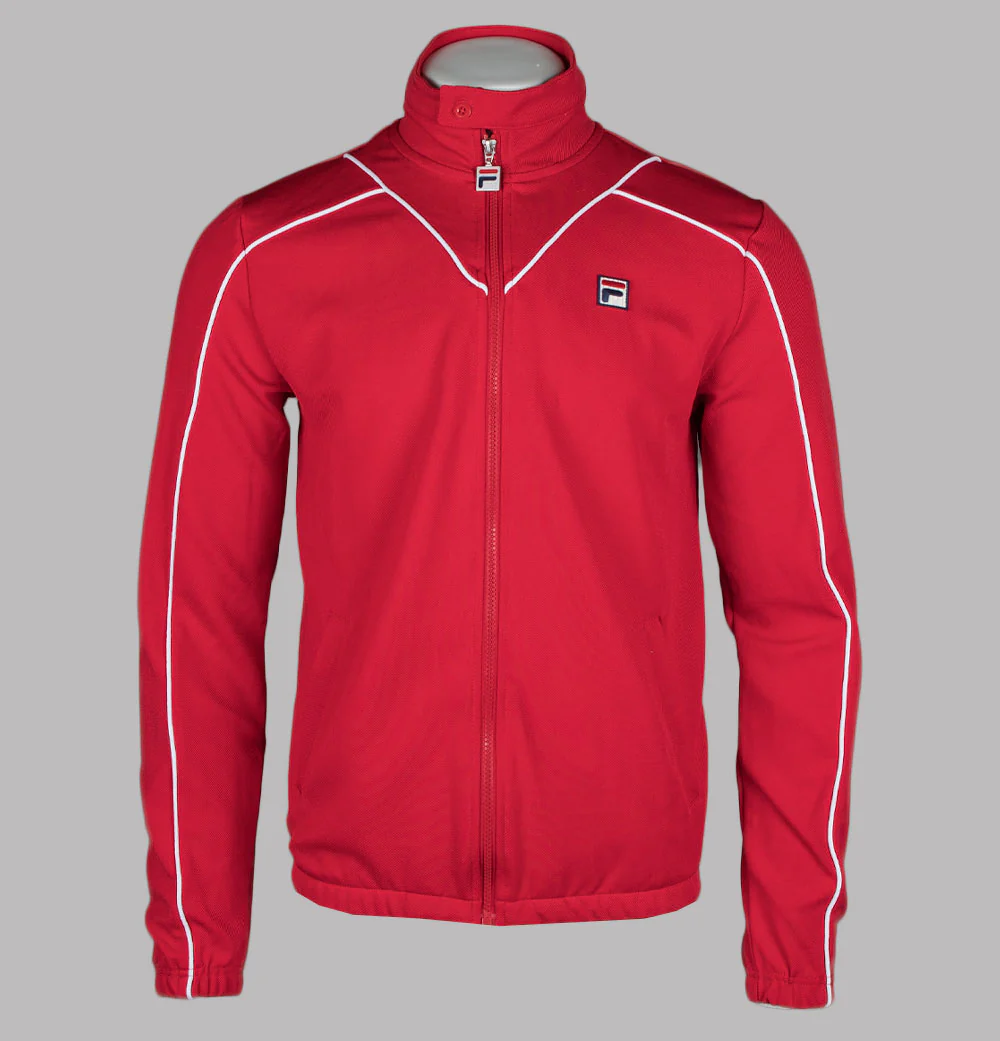 Fila Vintage Noble Piping Track Top Fila Red/White