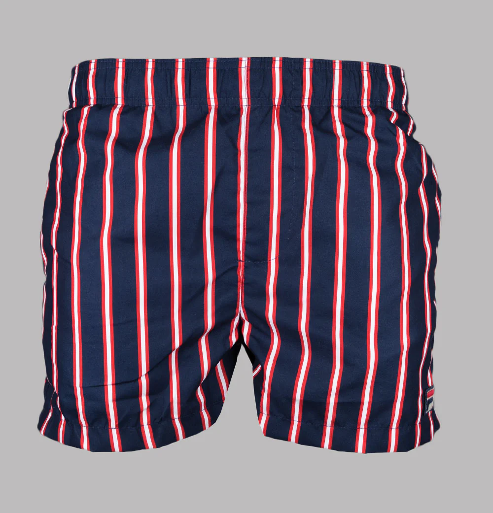 Fila Vintage Parsa Stripe Swim Shorts Fila Navy - Image 2