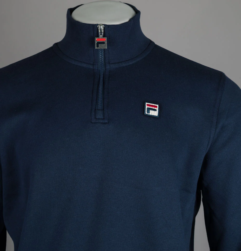 Fila Vintage Ramy 2 1/4 Zip Sweatshirt Fila Navy - Image 3