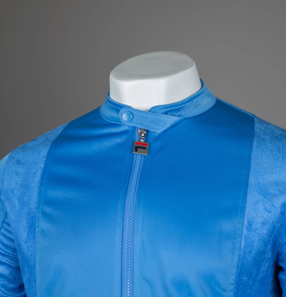 Fila Vintage Ricky Panel Track Jacket Regatta Blue - Image 3