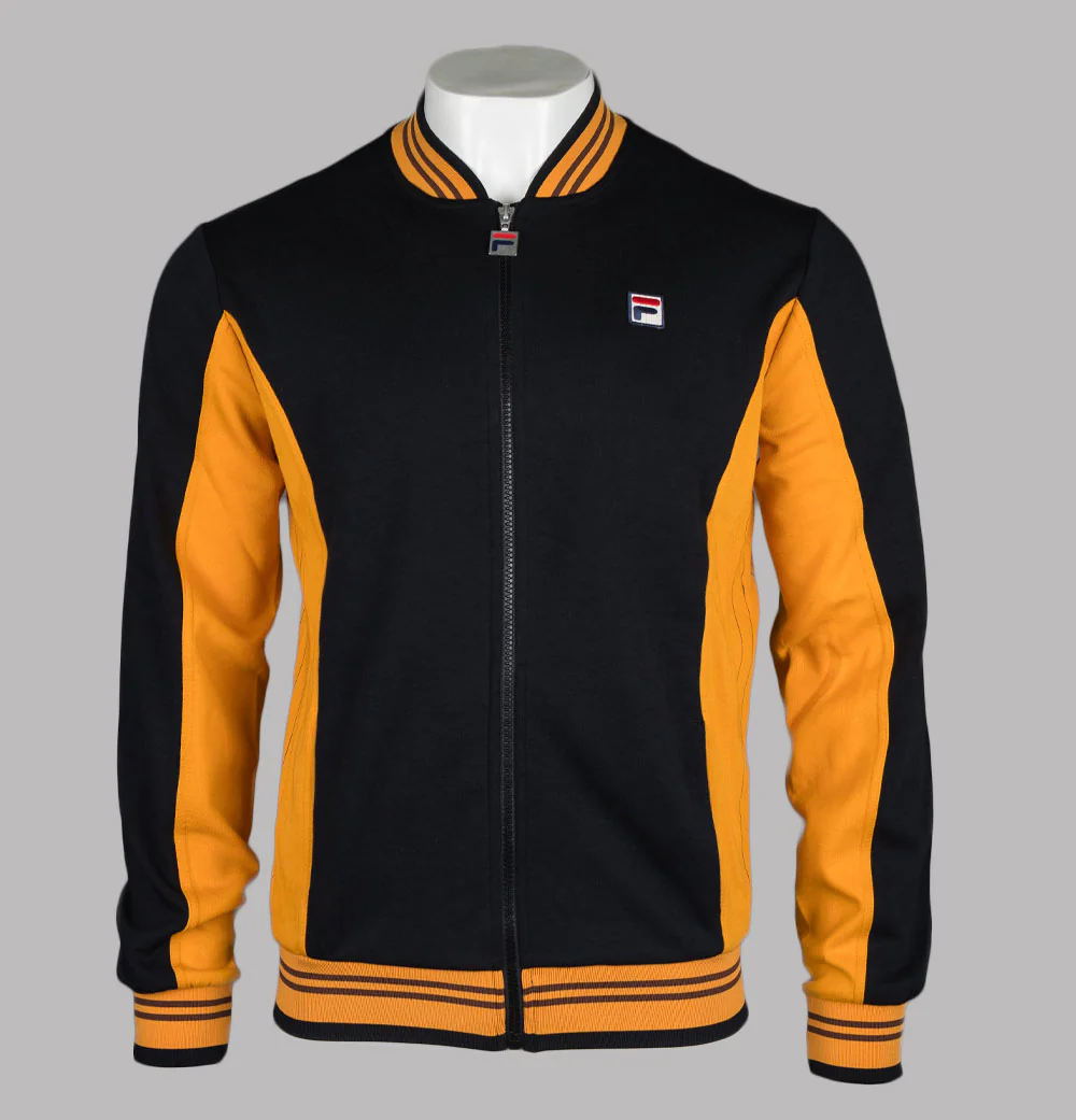Fila Vintage Settanta Track Jacket Black/Yam/Potting Soil