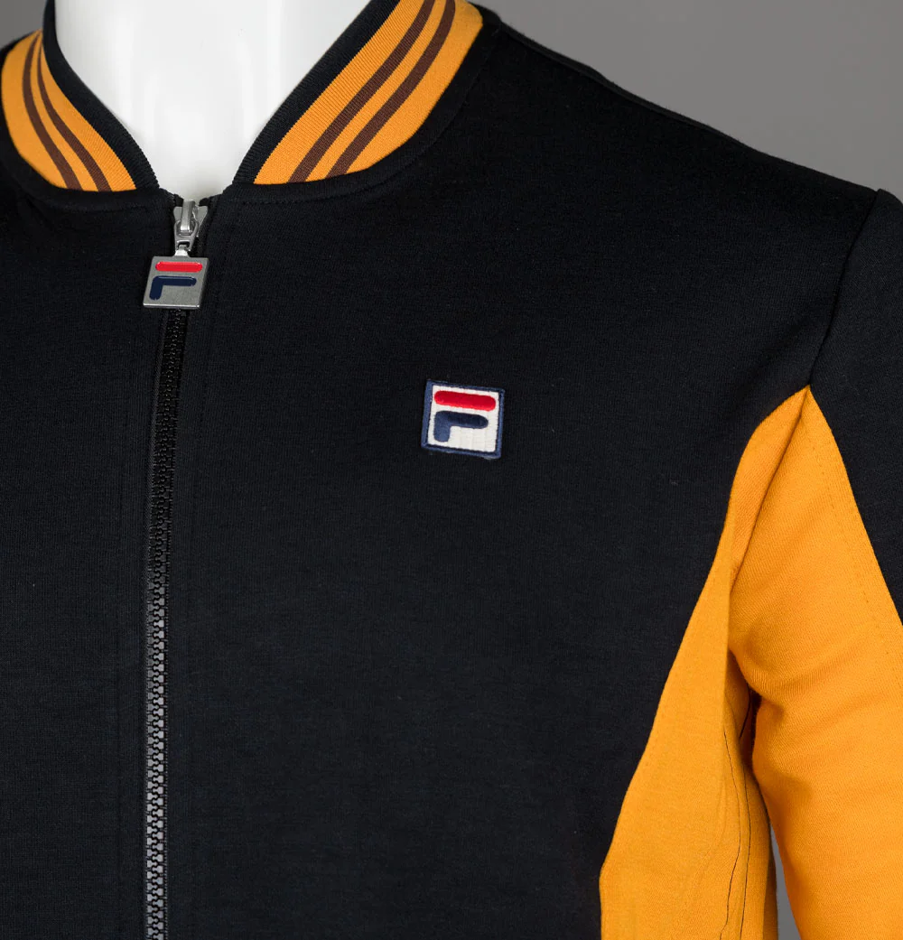 Fila Vintage Settanta Track Jacket Black/Yam/Potting Soil - Image 4