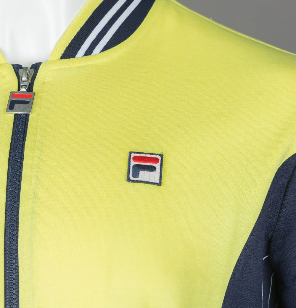 Fila Vintage Settanta Track Jacket Limelight/Fila Navy - Image 4