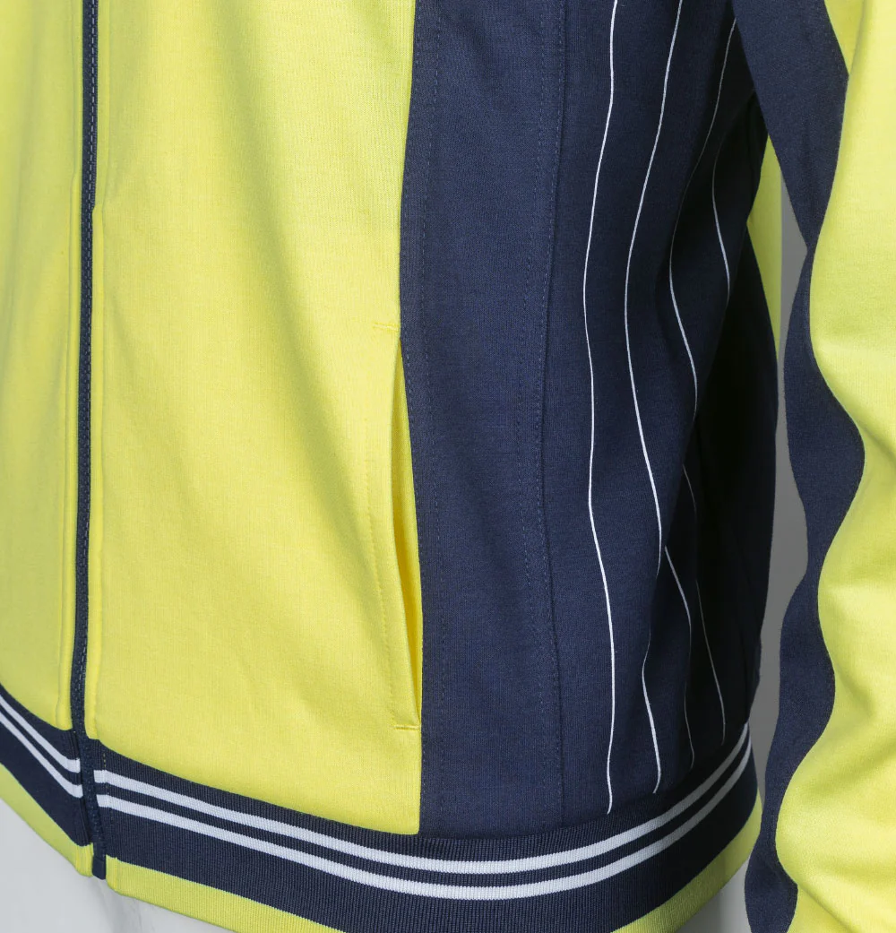 Fila Vintage Settanta Track Jacket Limelight/Fila Navy - Image 5