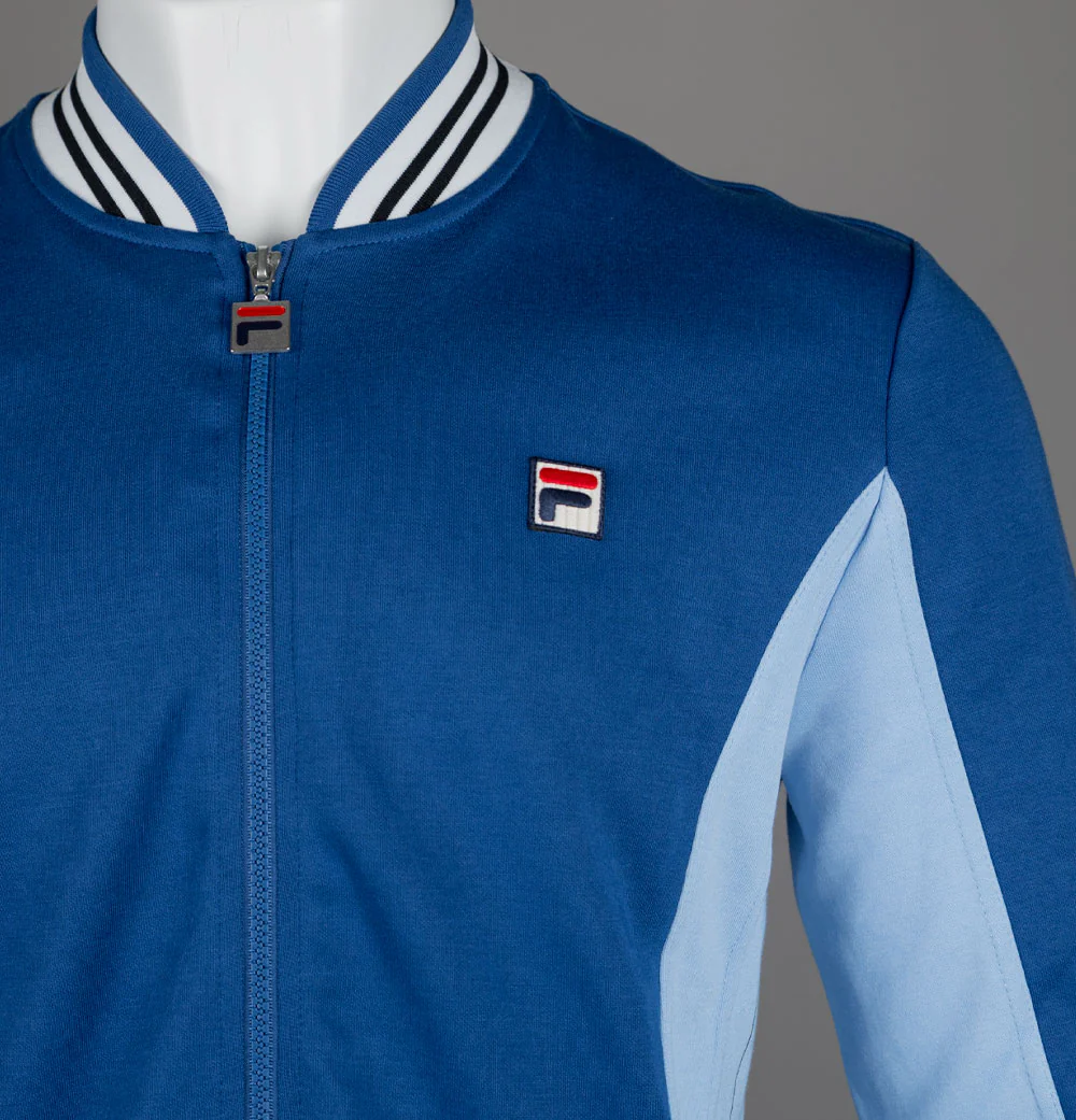 Fila Vintage Settanta Track Jacket Limoges/Frozen Fjord/Black/White - Image 3