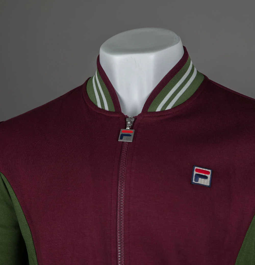 Fila Vintage Settanta Track Jacket Windsor Wine/Chive/Gardenia - Image 3