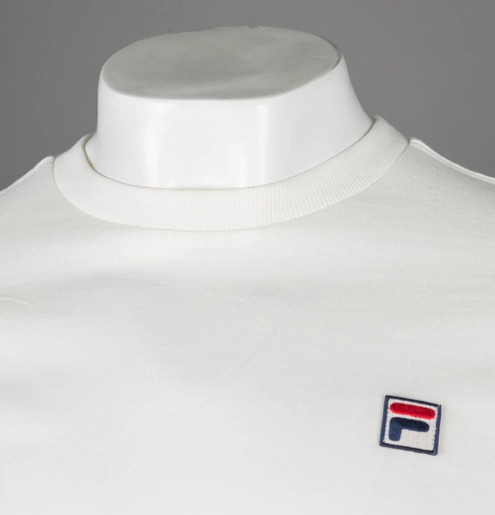 Fila Vintage Silas Long Sleeve T-Shirt Egret - Image 3