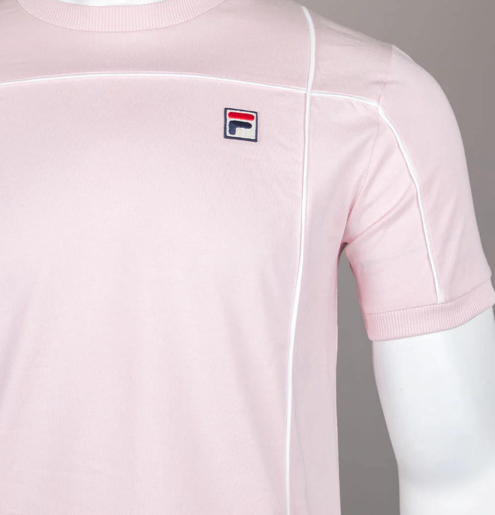 Fila Vintage Terri T-Shirt Pale Lilac/White - Image 3