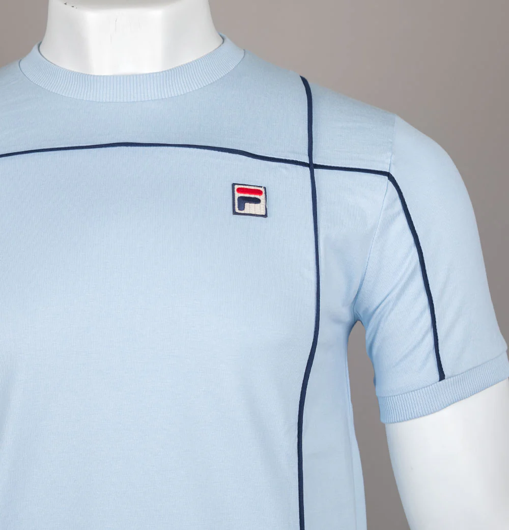 Fila Vintage Terri T-Shirt Skyway/Fila Navy - Image 3