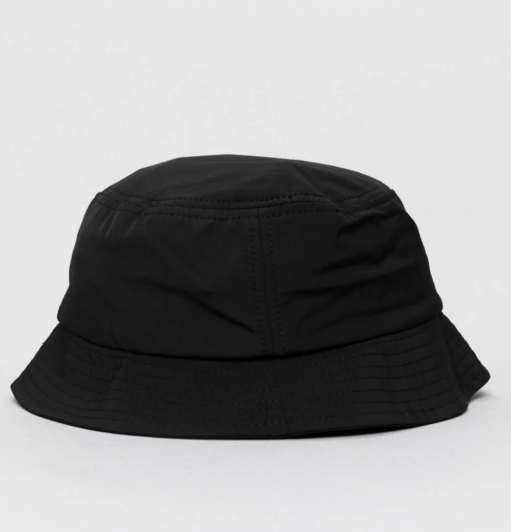 Fred Perry Circle Branded Matt Poly Bucket Hat Black - Image 2