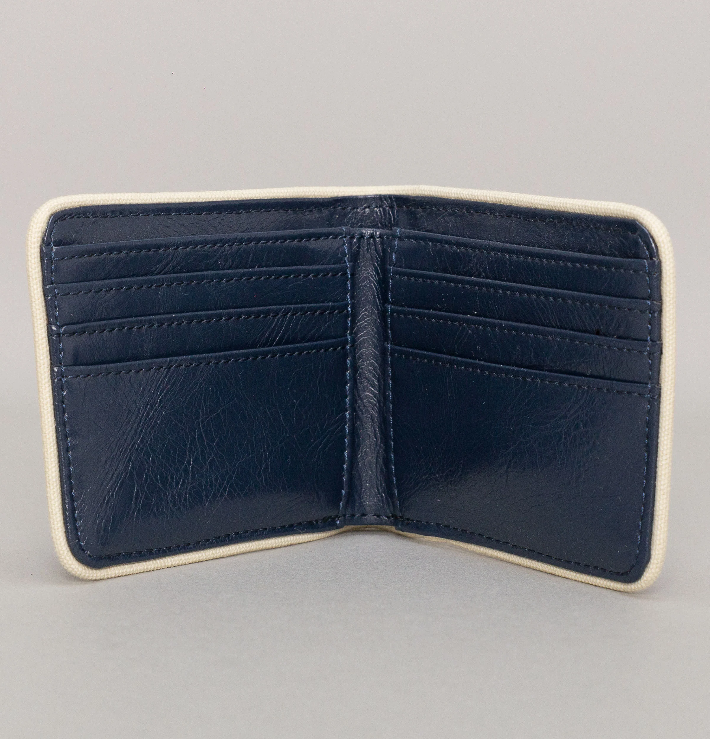 Fred Perry Classic Billfold Wallet Navy/Ecru - Image 3