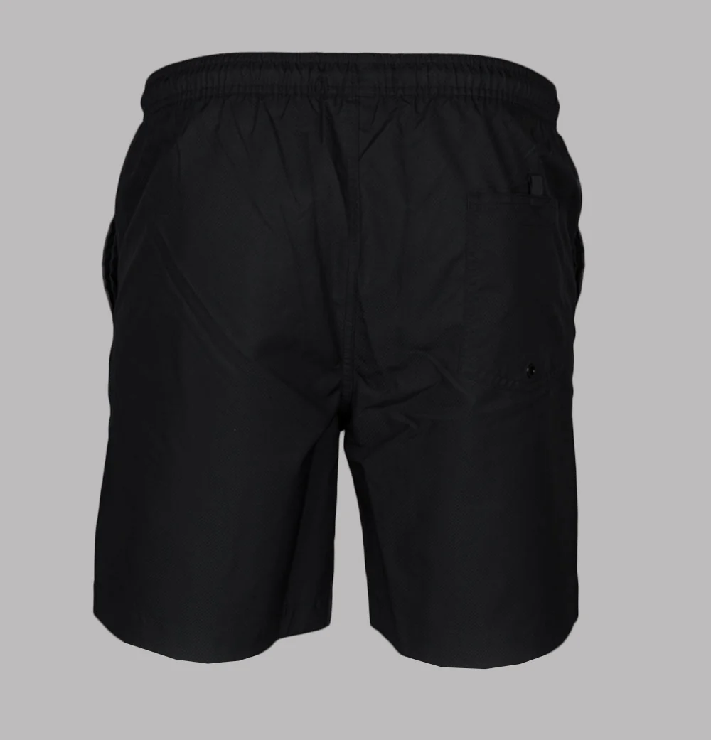 Fred Perry Classic Swim Shorts Black/Court Green - Image 3