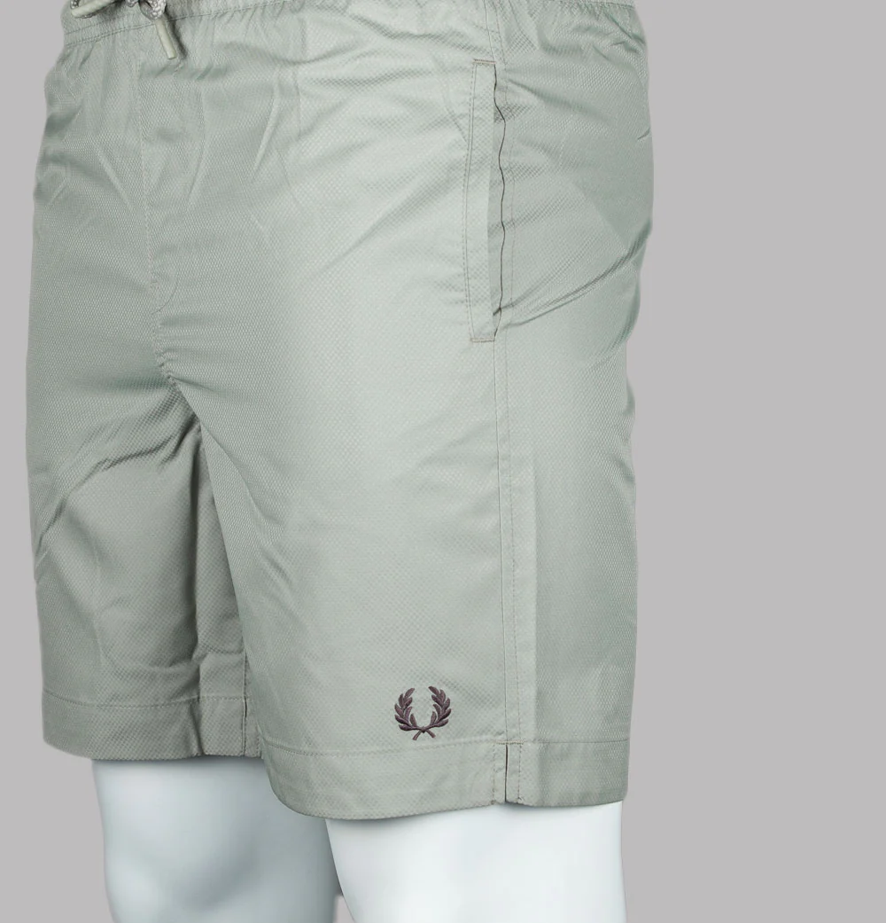 Fred Perry Classic Swim Shorts Warm Grey - Image 4