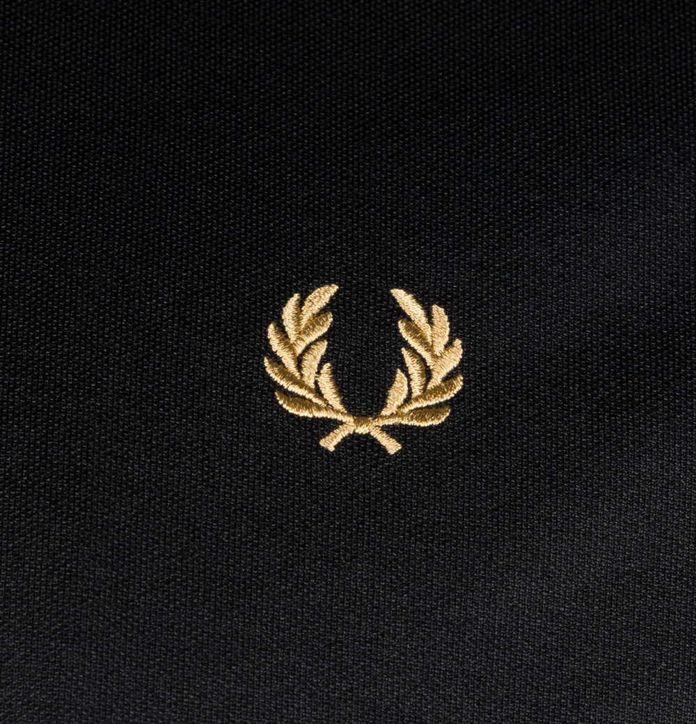 Fred Perry Colour Block Track Jacket Black - Image 4