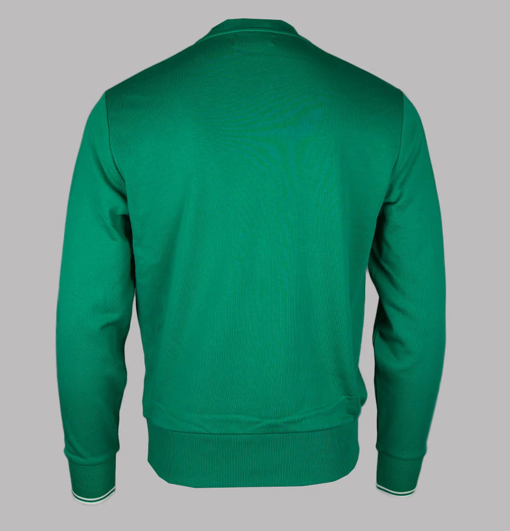 Fred Perry Crew Neck Sweatshirt Label Green - Image 2