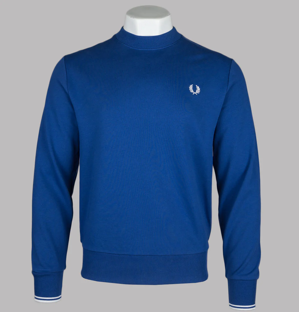 Fred Perry Crew Neck Sweatshirt Soho Eclipse/Snow White