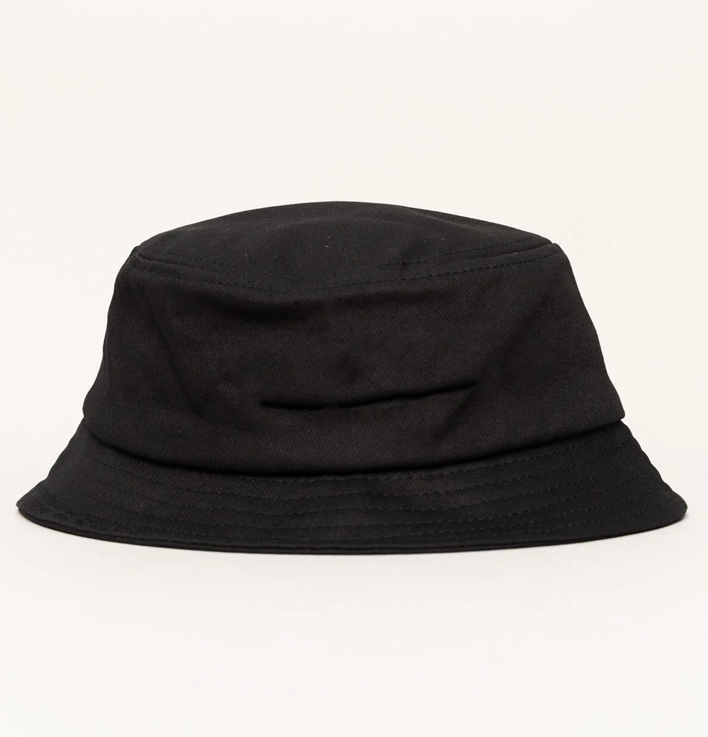 Fred Perry Graphic Brand Twill Bucket Hat Black/Warm Grey - Image 2