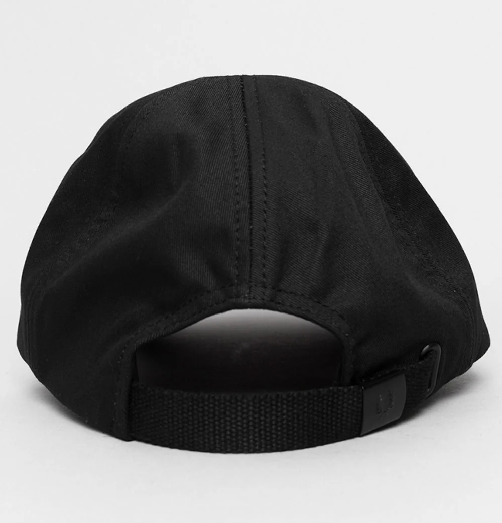 Fred Perry Graphic Branded Twill Cap Black - Image 4