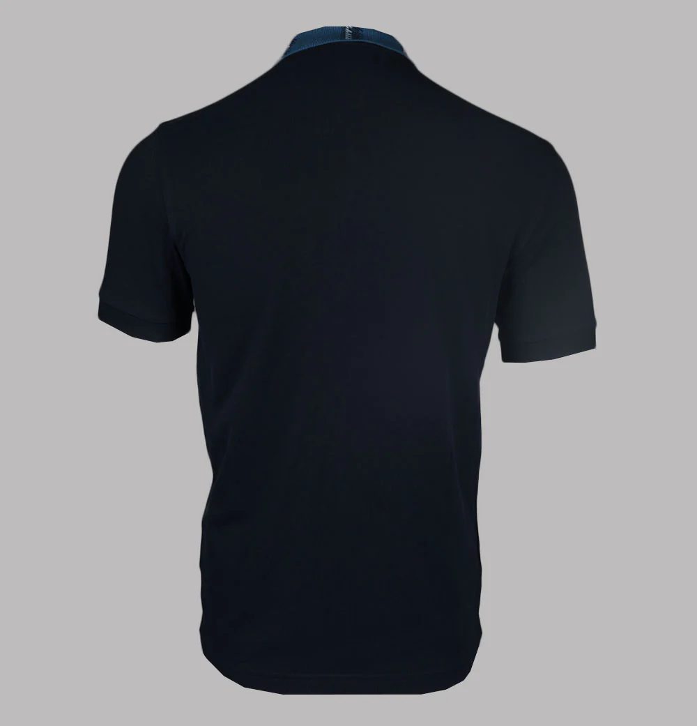 Fred Perry Graphic Collar Polo Shirt Navy - Image 2