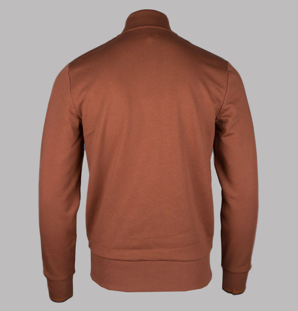 Fred Perry Half Zip Sweatshirt Cinnamon - Image 2