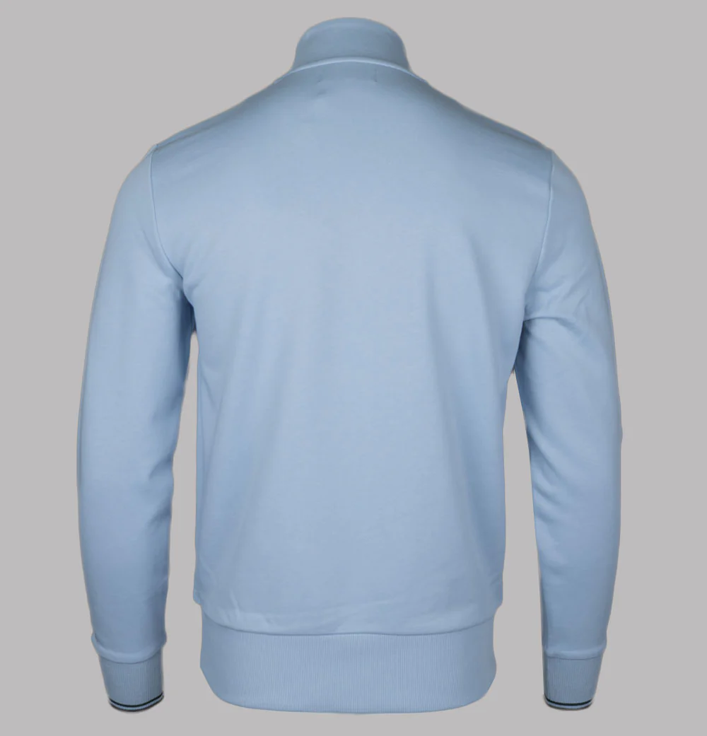 Fred Perry Half Zip Sweatshirt Light Smoke - Image 2