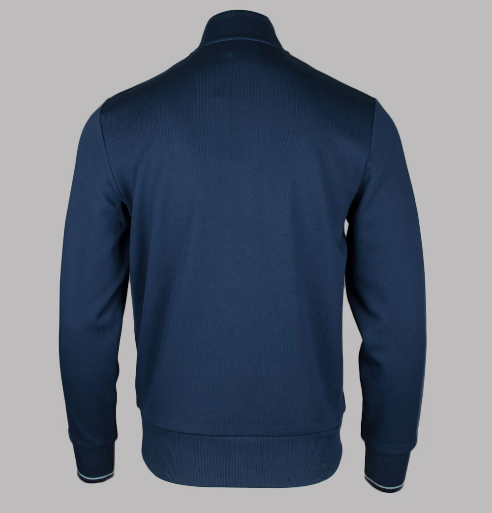 Fred Perry Half Zip Sweatshirt Tennis Blue - Image 2