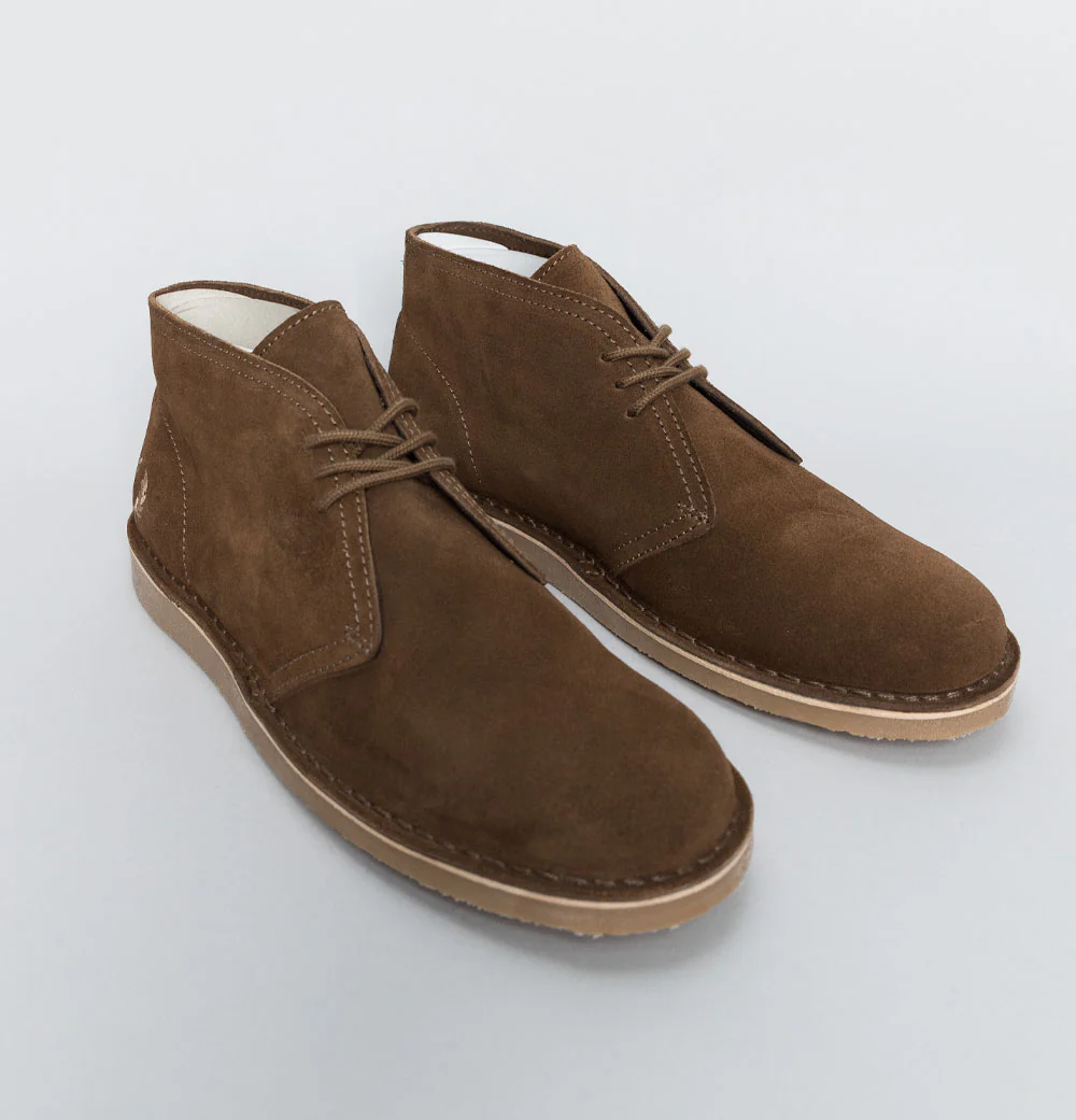 Fred Perry Hawley Suede Boots Marsh Brown - Image 2