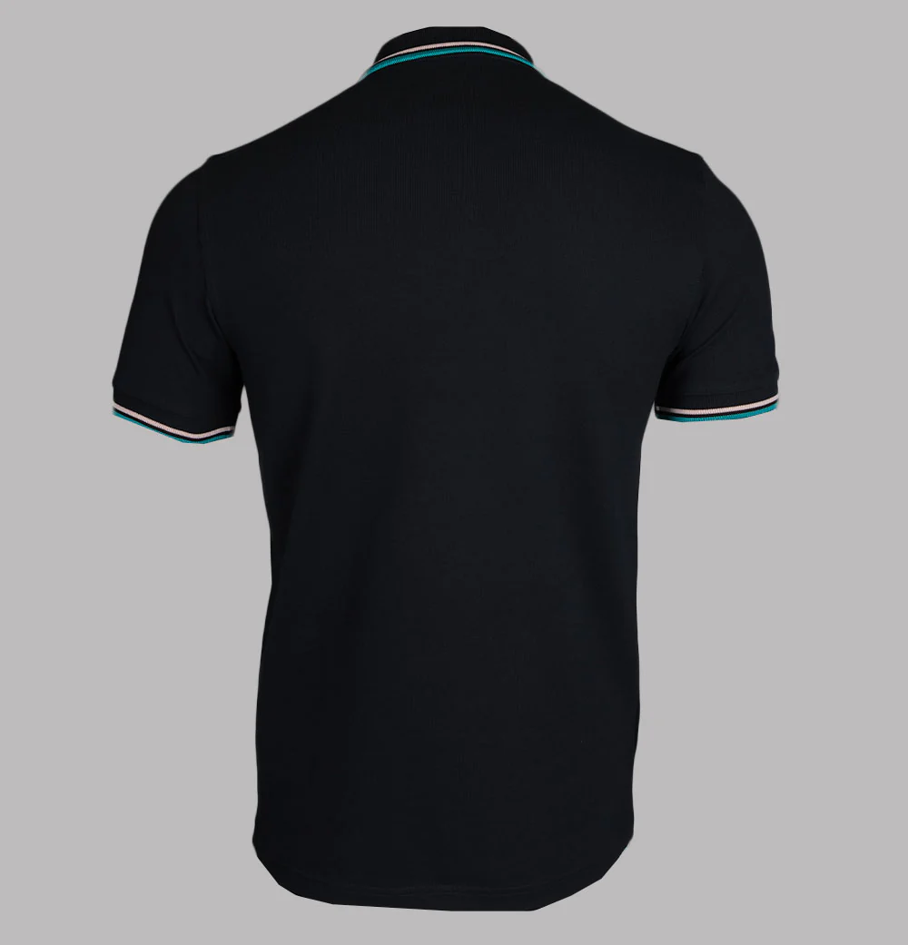 Fred Perry M3600 Black/Peach/Dark Mint - Image 2