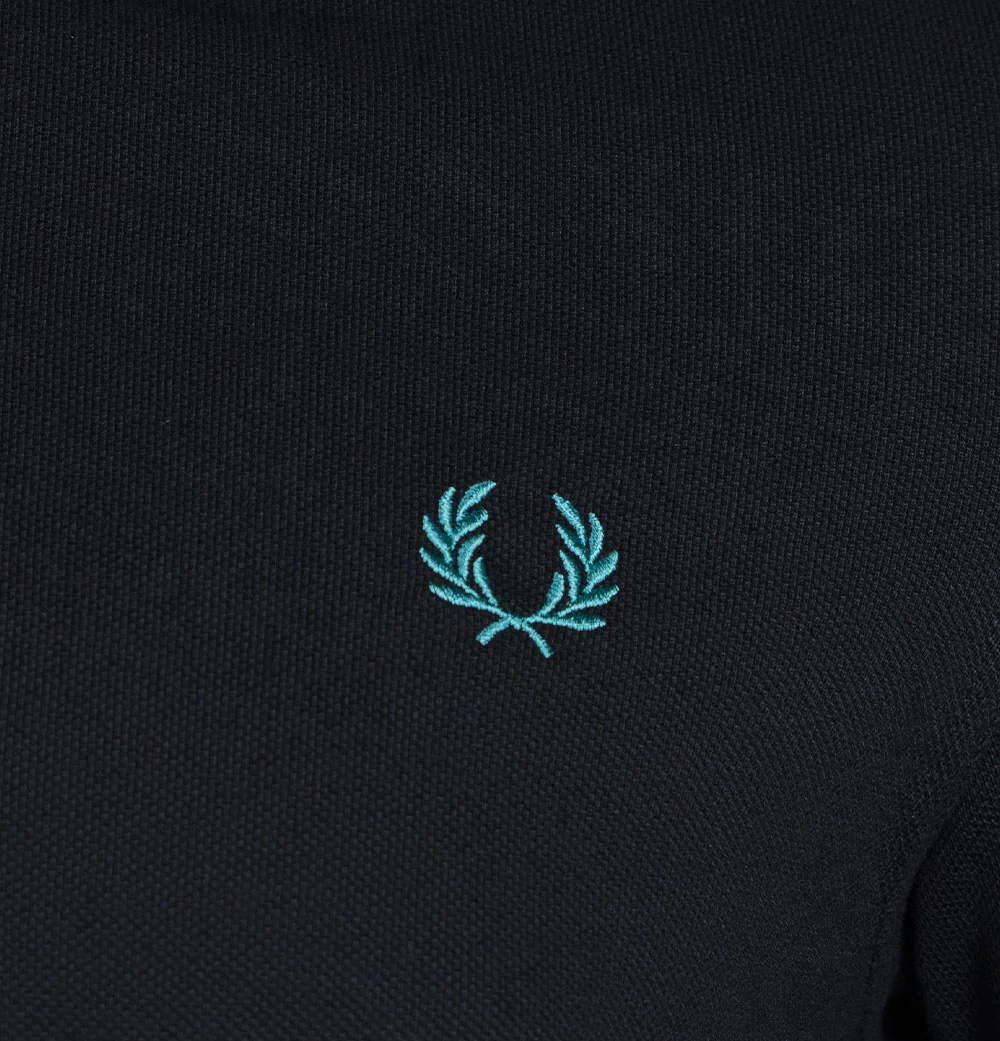 Fred Perry M3600 Black/Peach/Dark Mint - Image 4