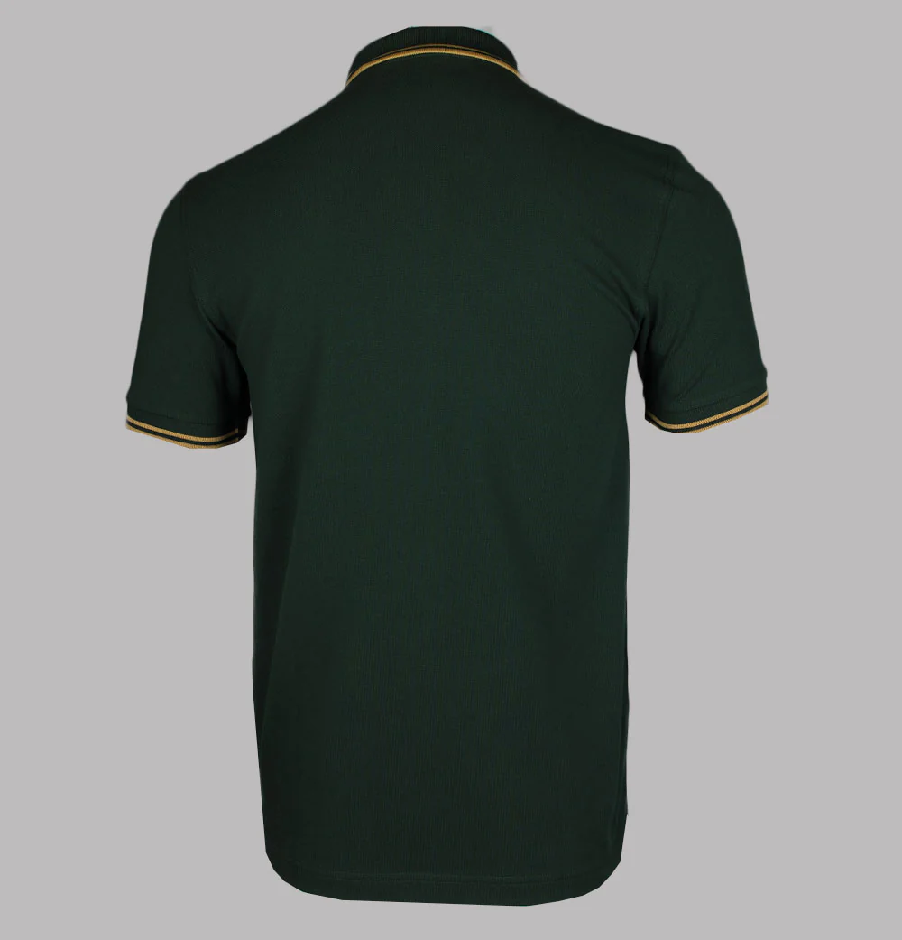 Fred Perry M3600 Polo Shirt Court Green/Honeycomb - Image 2