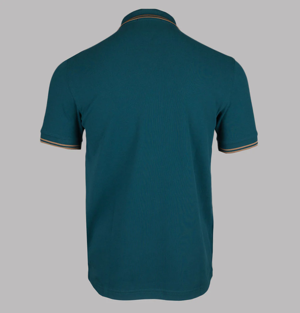 Fred Perry M3600 Polo Shirt Dark Petrol/Shaded Stone - Image 2