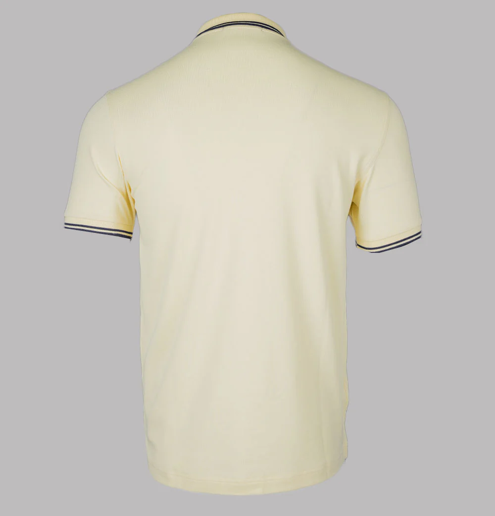 Fred Perry M3600 Polo Shirt Ice Cream/French Navy - Image 2
