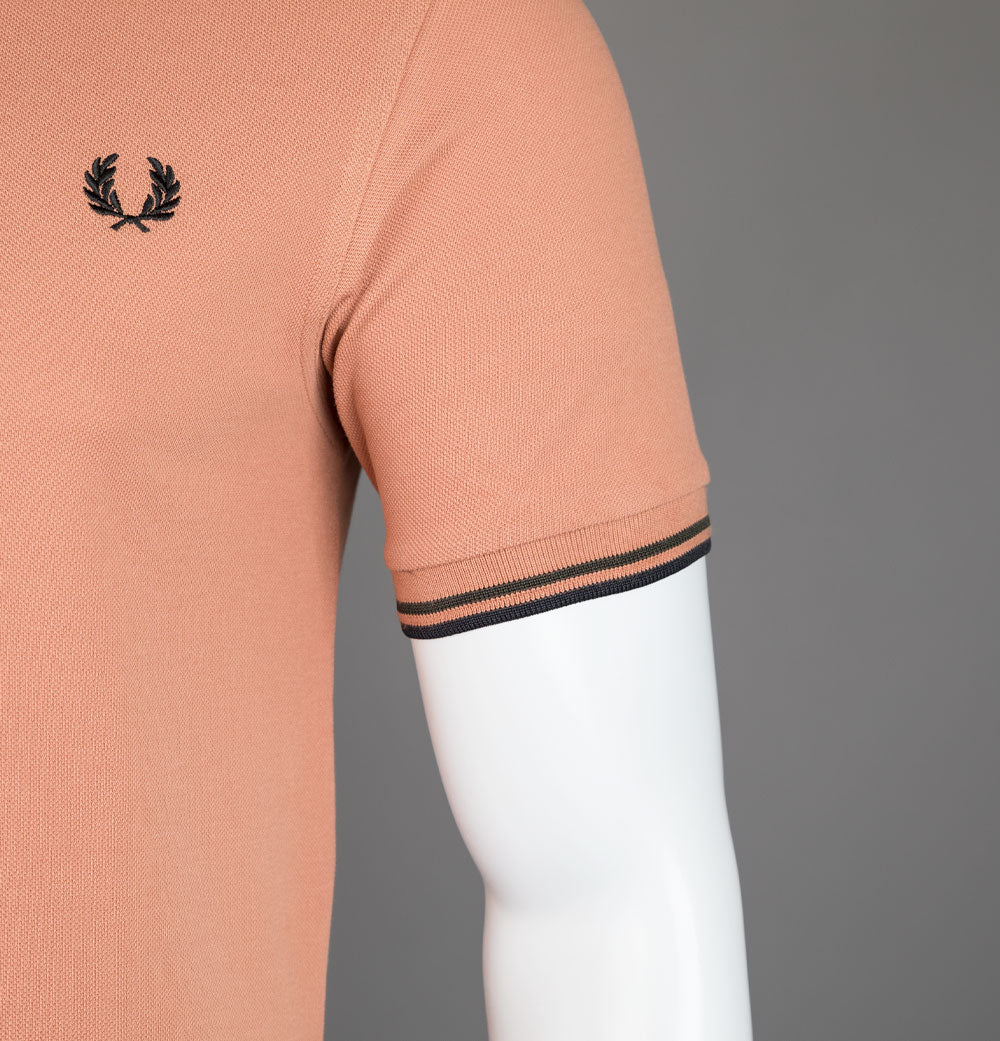 Fred Perry M3600 Polo Shirt Light Rust - Image 5