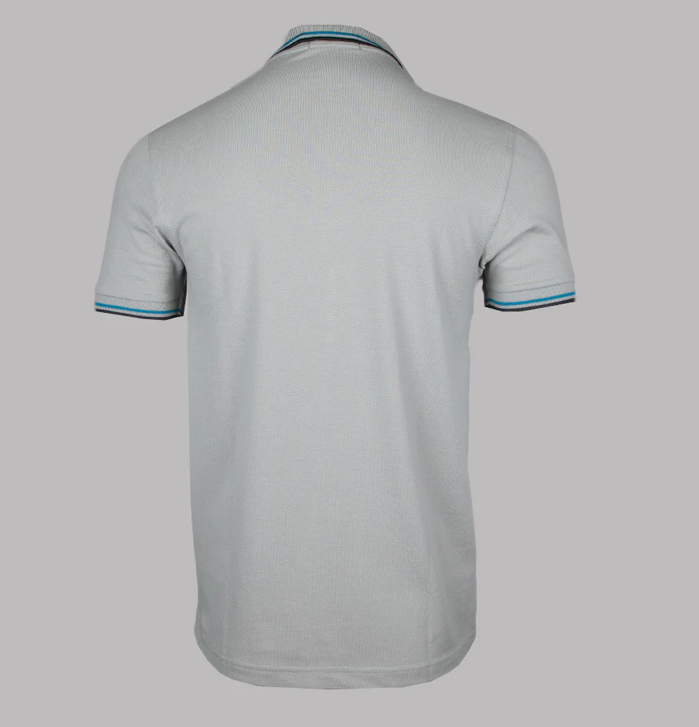Fred Perry M3600 Polo Shirt Limestone/Ocean/Black - Image 2