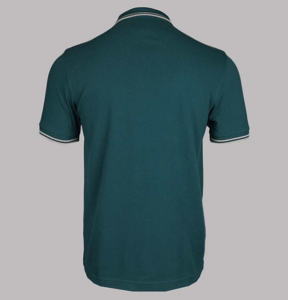 Fred Perry M3600 Polo Shirt Petrol Blue/Light Oyster - Image 2