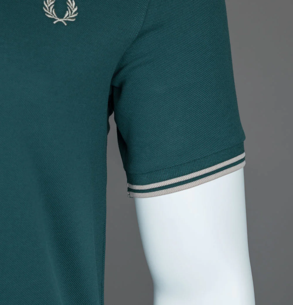 Fred Perry M3600 Polo Shirt Petrol Blue/Light Oyster - Image 5